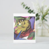 Franz Marc - Tiger 1912 Cat Oerwoud Canvas Yellow Briefkaart (Staand voorkant)