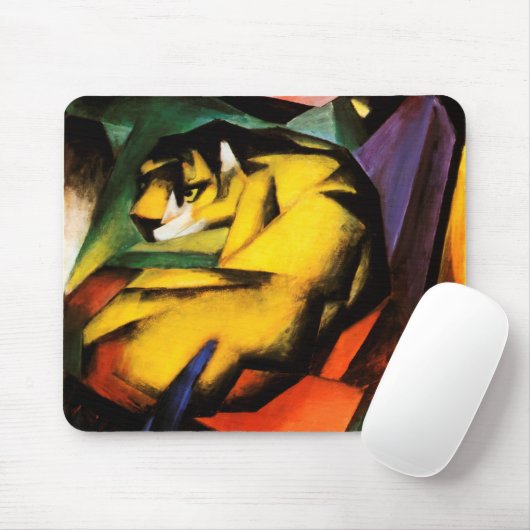 Franz Marc - Tiger (1912) Muismat (Met muis)