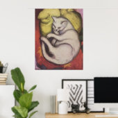 Franz Marc - Tomcat w/ Yellow Cushion 1912 Kat Tom Poster (Thuiskantoor)