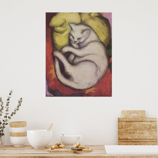 Franz Marc - Tomcat w/ Yellow Cushion 1912 Kat Tom Poster (Keuken)