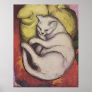 Franz Marc - Tomcat w/ Yellow Cushion 1912 Kat Tom Poster