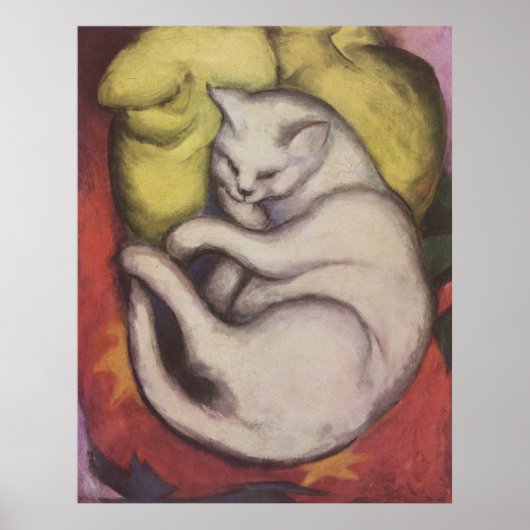 Franz Marc - Tomcat w/ Yellow Cushion 1912 Kat Tom Poster (Voorkant)