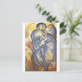 Franz Marc - Tower of Blue Horses 1913 Equestrian Briefkaart (Staand voorkant)