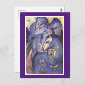 Franz Marc, Tower of Blue Horses, Fine Art, Briefkaart (Voorkant / Achterkant)