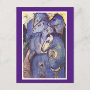 Franz Marc, Tower of Blue Horses, Fine Art, Briefkaart