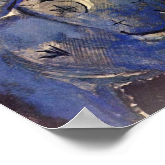 Franz Marc - Tower of Blue Horses Poster (Hoek)