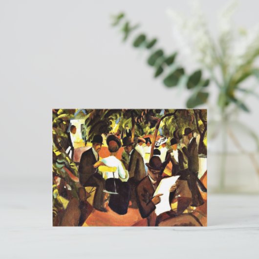 Franz Marc - Tuinrestaurant Briefkaart (Staand voorkant)