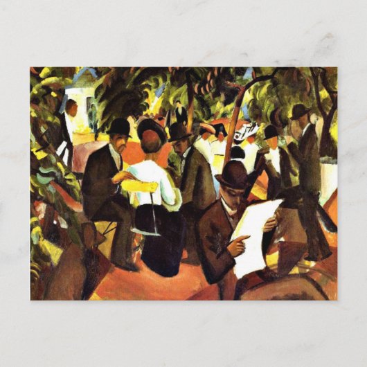 Franz Marc - Tuinrestaurant Briefkaart (Voorkant)