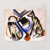 Franz Marc - Twee Wolven Briefkaart (Voorkant)