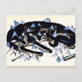 Franz Marc - Twee zwarte katten Briefkaart (Voorkant)