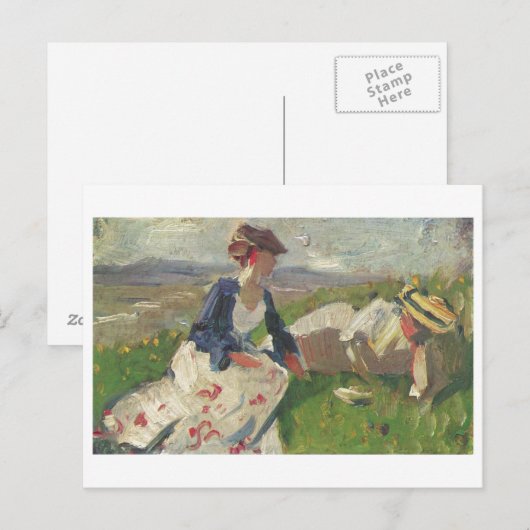 Franz Marc - Two Women on Mountain Vrouw 1906 Briefkaart (Voorkant / Achterkant)