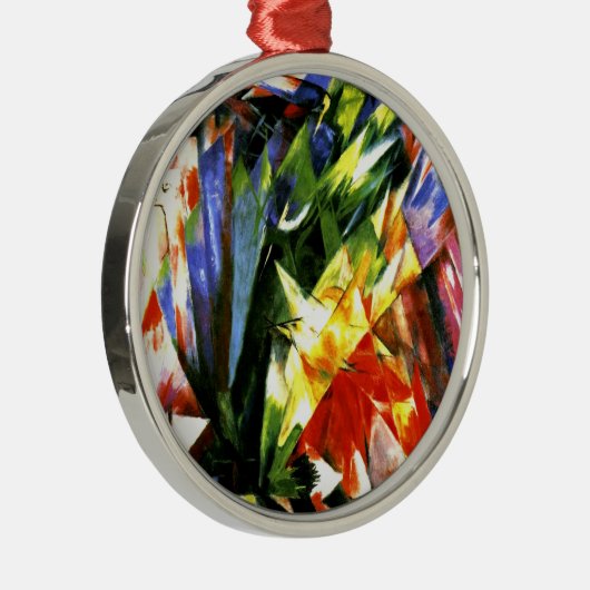 Franz Marc: Vogels - Cubisme kunst van Franz Marc Metalen Ornament (Rechts)