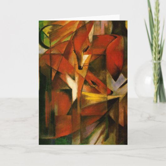 Franz Marc - Vossen Kaart (Voorkant)