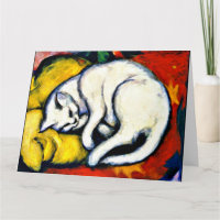Franz Marc - White Cat. beroemd schilderij,