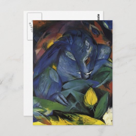 Franz Marc- Wilde varkens (varkens en zeugen) Briefkaart (Voorkant / Achterkant)