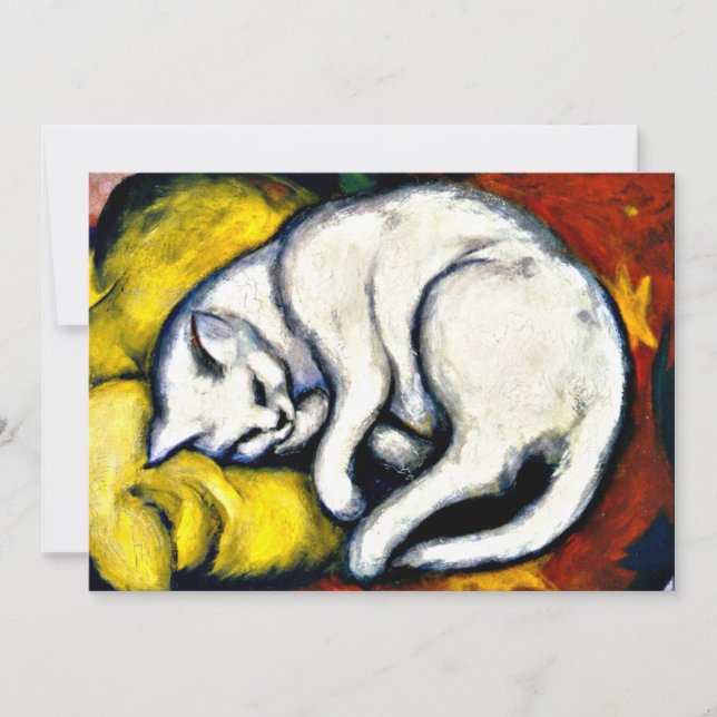 Franz Marc - Witte Kat. Schilderij van Franz Marc  (Voorkant)