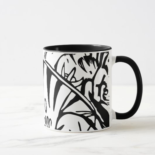 Franz Marc - Zwarte en Witte Tijger - Abstracte Ku Mok (Rechts)