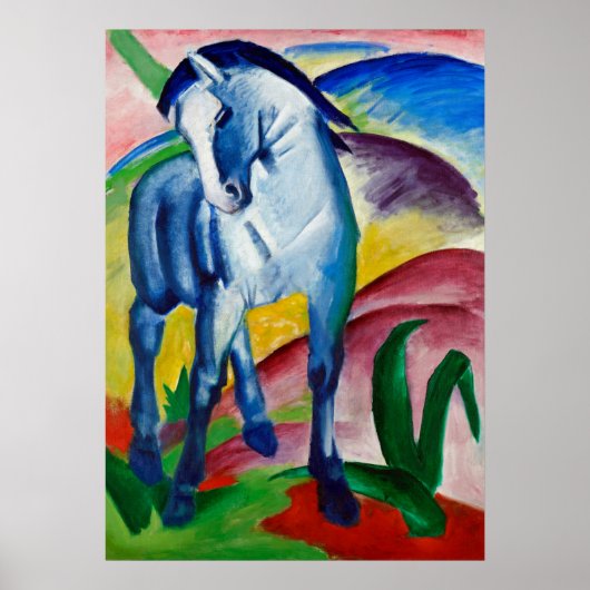 Franz Marcs Blauwe Paard Poster (Voorkant)