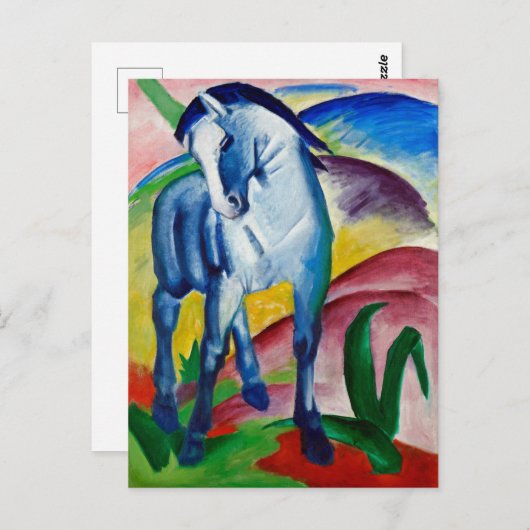 Franz Marc's Blue Horse Briefkaart (Voorkant / Achterkant)