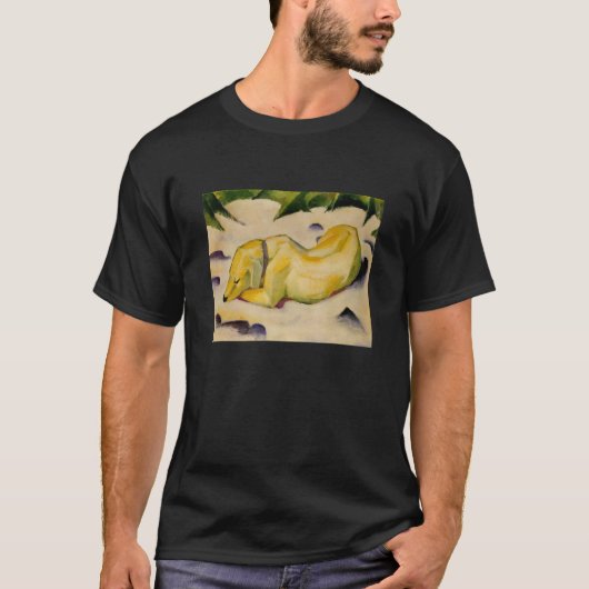 Franz Marc's hond in de sneeuw T-shirt (Voorkant)