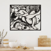 Franz Marc's meesterwerk Sleeping Shepherdess Art Poster (Keuken)