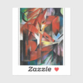 Franz Marc's The Foxes (1913)  Sticker (Vel)