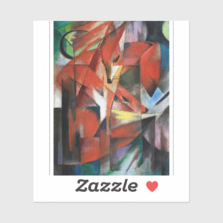 Franz Marc's The Foxes (1913)  Sticker
