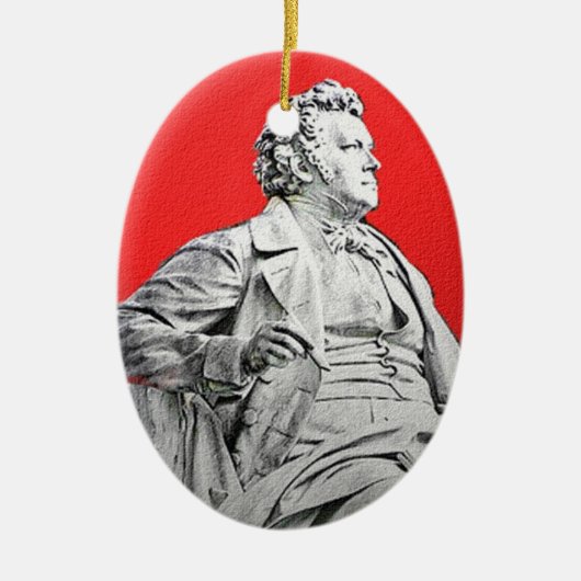 Franz Peter Schubert kerstornament Keramisch Ornament (Voorkant)