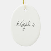 Franz Peter Schubert kerstornament Keramisch Ornament (Achterkant)