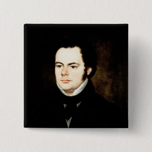 Franz Peter Schubert Vierkante Button 5,1 Cm (Voorkant)