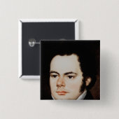 Franz Peter Schubert Vierkante Button 5,1 Cm (Voorkant /achterkant)