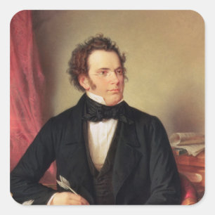 Franz Peter Schubert Vierkante Sticker