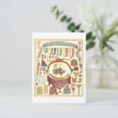 Franz & Pope breimachine advertentie Briefkaart (Staand voorkant)