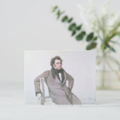 Franz Schubert , 1825 Briefkaart (Staand voorkant)
