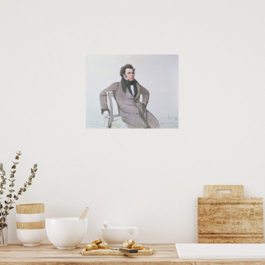 Franz Schubert , 1825 Poster (Keuken)