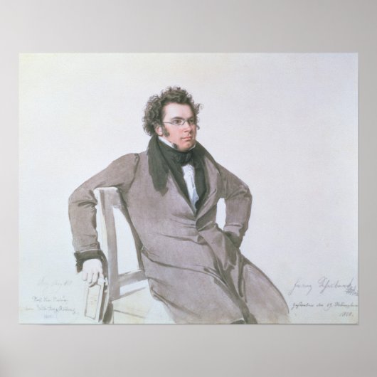 Franz Schubert , 1825 Poster (Voorkant)