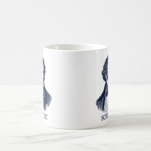 Franz Schubert, blauw Koffiemok (Center)