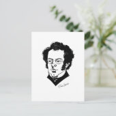 Franz Schubert Briefkaart (Staand voorkant)