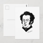 Franz Schubert Briefkaart (Voorkant / Achterkant)