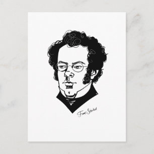 Franz Schubert Briefkaart