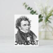 Franz Schubert Briefkaart (Staand voorkant)