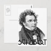 Franz Schubert Briefkaart (Voorkant / Achterkant)