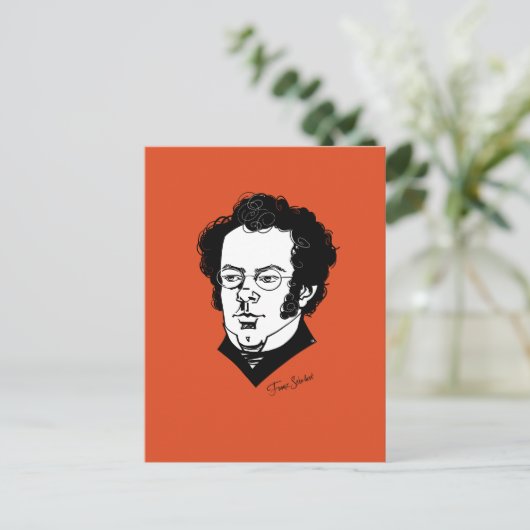 Franz Schubert Briefkaart (Staand voorkant)