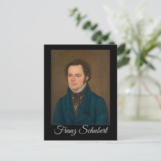 Franz Schubert Briefkaart (Staand voorkant)