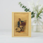 Franz Schubert door Julius Schmid Briefkaart (Staand voorkant)