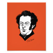 Franz Schubert Foto Afdruk (Voorkant)