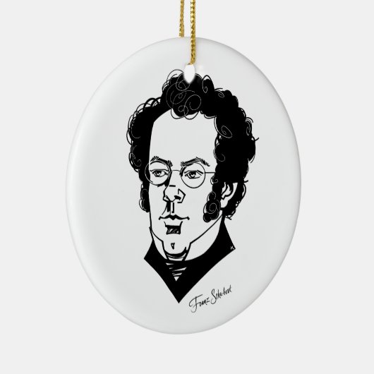 Franz Schubert Keramisch Ornament (Rechts)