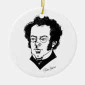 Franz Schubert Keramisch Ornament (Voorkant)