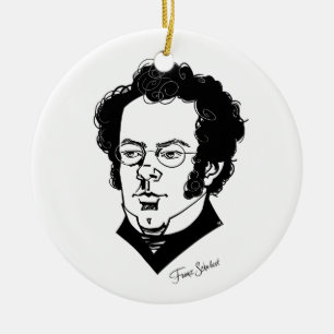 Franz Schubert Keramisch Ornament