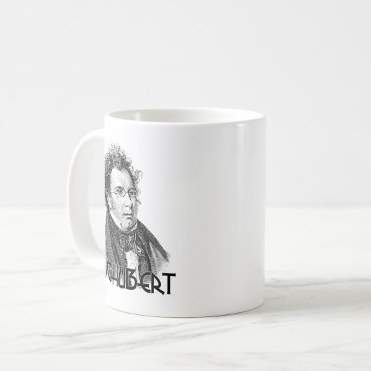 Franz Schubert Koffiemok (Voorkant links)